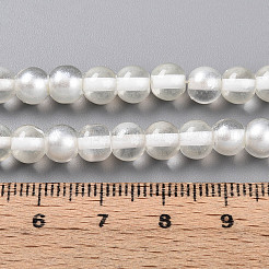 Baking Paint Transparent Glass Beads Strands&nbsp;DGLA-N011-6mm-01