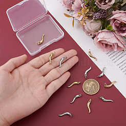 12Pcs 2 Colors 304 Stainless Steel Pendants&nbsp;PALLOY-PH01906