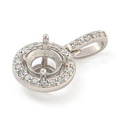 925 Sterling Silver Pendant Cabochon Settings&nbsp;STER-B005-20P
