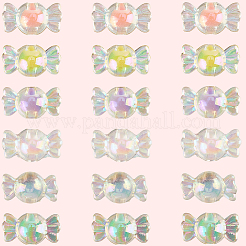 300Pcs 6 Colors Transparent Acrylic Beads&nbsp;TACR-PA0001-01