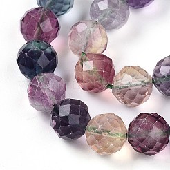 Natural Rainbow Fluorite Beads Strands&nbsp;G-S345-10mm-29