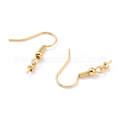 Real 18K Gold Plated Brass Earring Hooks&nbsp;KK-L151-03G-NR