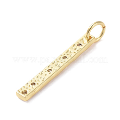 Brass Micro Pave Cubic Zirconia Pendants&nbsp;ZIRC-G160-49G