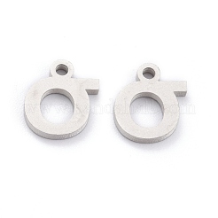 Non-Tarnish 304 Stainless Steel Pendants&nbsp;STAS-F267-10S-P
