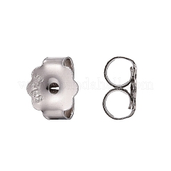 Anti-Tarnish Rhodium Plated 925 Sterling Silver Ear Nuts&nbsp;STER-K167-039P