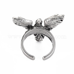 Men's Angel Alloy Open Cuff Ring&nbsp;RJEW-N029-097