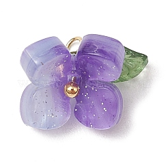 4Pcs 4 Colors Resin Pendants&nbsp;PALLOY-TA00213-01