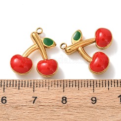 304 Stainless Steel Enamel Pendants&nbsp;STAS-K326-01F-G