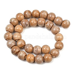 Handmade Fancy Antique Glazed Porcelain Ceramic Round Beads Strands&nbsp;X-PORC-L019-13mm-06