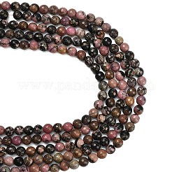 Natural Rhodonite Beads Strands&nbsp;G-C280-B12-8mm
