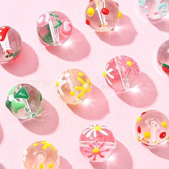 14Pcs 7 Styles Handmade Lampwork Beads&nbsp;LAMP-CJ0001-75