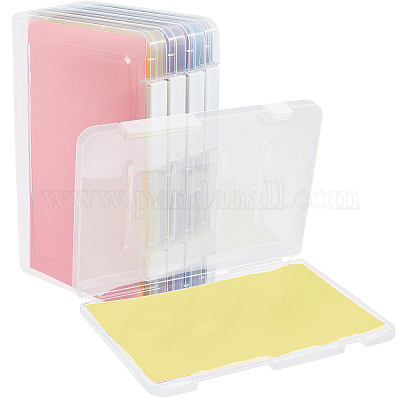 Transparent Plastic Packaging Boxes with Hinged Lid&nbsp;AJEW-WH20060-90B-1