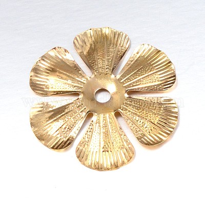6-Petal Flower Iron Bead Caps&nbsp;IFIN-N3296-03-1
