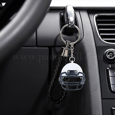 ABS Plastic Helm Keychains&nbsp;KEYC-WH0025-091-1