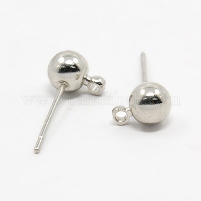 Brass Ball Post Ear Studs&nbsp;KK-C227-01P-1