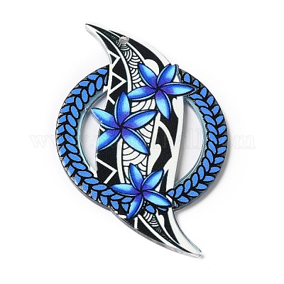 Opaque Acrylic Pendants&nbsp;SACR-P021-01B-1
