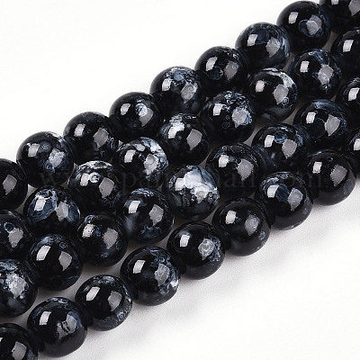 Baking Paint Glass Beads&nbsp;X1-DGLA-N003-8mm-A10-1