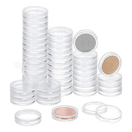 Plastic Coin Storage Box CON-WH0099-89-1