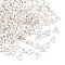 Brass Beads, Triangle, Silver, 3x3.5x1.3mm, Hole: 1.4mm