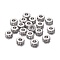 Brass Spacer Beads, Long-lasting Plated, Fancy Cut, Flat Round, Platinum, 5x2mm, Hole: 1.8mm