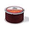 Braided Nylon Threads, Dyed, Coffee, 2.5mm, about 10.93 yards(10m)/roll