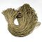 Polyester & Spandex Cord Ropes, 16-Ply, Solid Color, for Shoe Lace Cord Making, Dark Khaki, 2mm, about 109.36 yards(100m)/bundle