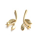 Brass Leaf Head Pins&nbsp;BAPE-PW0002-15C-01-1