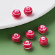Opaque Striped Acrylic Beads&nbsp;MACR-S373-27D-03-6