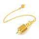Rack Plating Brass Coil Dowsing Pendulums&nbsp;G-K338-26G-1
