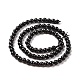 Natural Shungite Beads Strands&nbsp;G-D481-15B-4MM-2