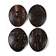 Carved Oval 2-hole Basic Sewing Button&nbsp;SHEL-K009-03-1