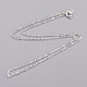 Brass Cable Chain Necklaces&nbsp;X-SW028-01S-NF-2
