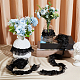 Satin Chiffon Double Ruffled Lace Trim&nbsp;OCOR-WH0047-32A-5