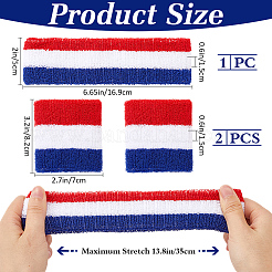 Polyester Elbow Sleeves and Headband&nbsp;AJEW-WH20010-49E