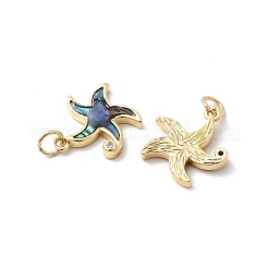 Brass Micro Pave Cubic Zirconia Pendants&nbsp;KK-K384-24E-G