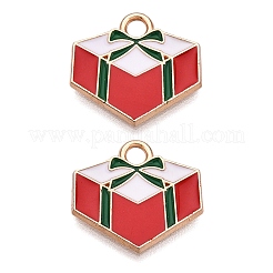 Christmas Theme Alloy Enamel Pendants&nbsp;ENAM-T020-10O