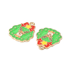 Christmas Alloy Enamel Pendants&nbsp;LS-ENAM-D047-07G-05