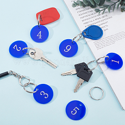 20 Sets 10 Numbers Acrylic Keychains&nbsp;KEYC-AR0001-04