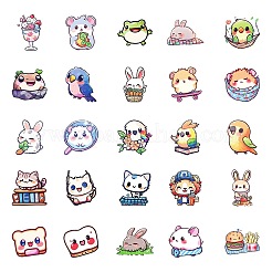 50Pcs Cartoon Animal Paper Sticker&nbsp;STIC-C012-01