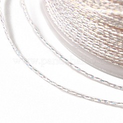 8 Rolls Polyester Metallic Threads&nbsp;OCOR-E026-01