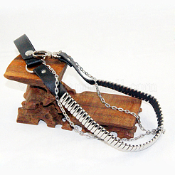 Punk PU Leather Cable Chain Pants Chain Belts&nbsp;AJEW-O019-04