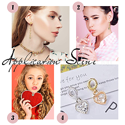 Heart Alloy Charms&nbsp;ZIRC-PH0001-02