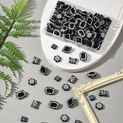 100Pcs 5 Styles Opaque Acrylic Beads&nbsp;OACR-FS0002-06