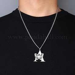 201 Stainless Steel Necklaces&nbsp;NJEW-Q336-01F-P