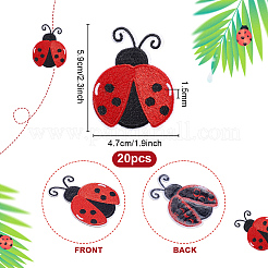 Polyester Embroidery Sew on Cloth Patches&nbsp;PATC-WH0024-009