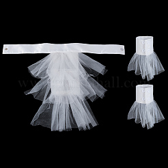 1Set Polyester Detachable Tulle Ruffle Collar & Sleeves Set&nbsp;DIY-GA0002-71