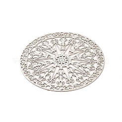 Rack Plating Brass Filigree Pendants&nbsp;KKC-K001-06P