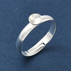 Adjustable Brass Pad Ring Setting&nbsp;KK-K414-01B-S