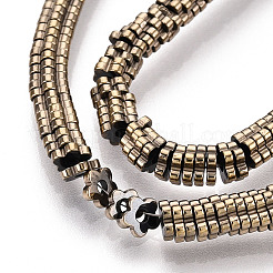 Electroplated Synthetic Non-magnetic Hematite Beads Strands&nbsp;G-T139-63B