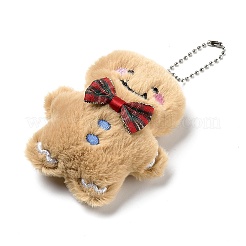 Christmas Theme Cloth Plush Doll Pendant Decorations&nbsp;HJEW-D030-01B
